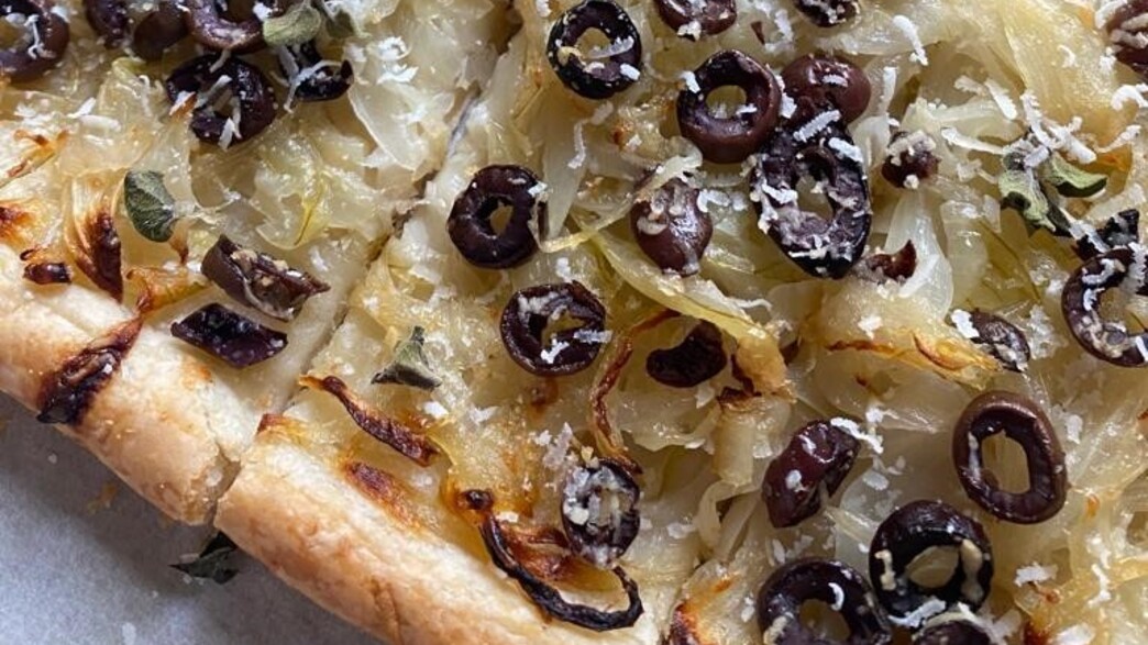 מאפה בצל זריז מבצק עלים