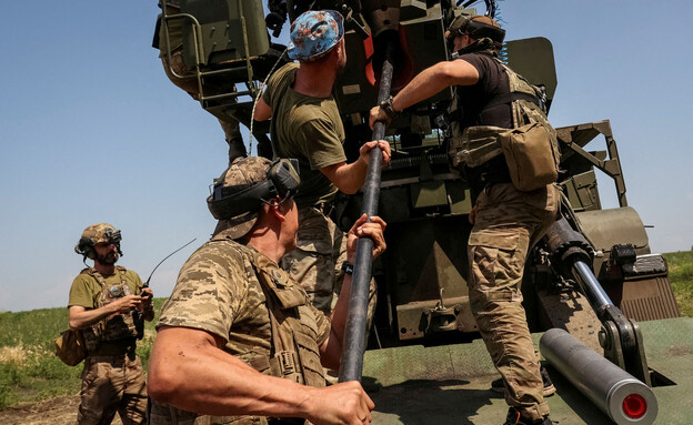 כוחות צבא אוקראינה במתקפת הנגד (צילום: רויטרס)