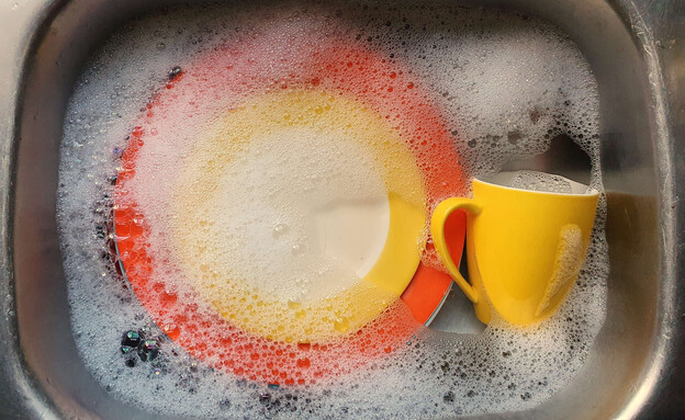 כלים בכיור, השרייה (צילום: Mari Nelson, SHUTTERSTOCK)