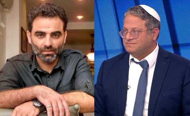איתמר בן גביר והישאם סולימאן (צילום: אפרת אשל, N12, פגוש את העיתונות)