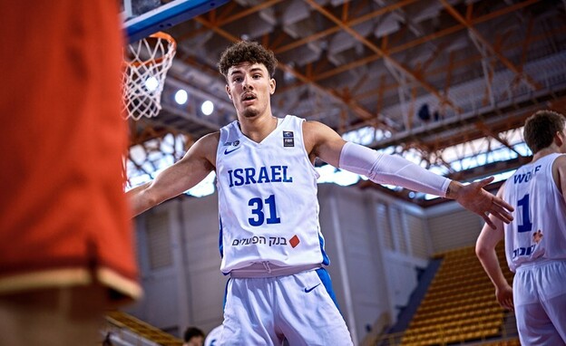 נועם יעקב נבחרת ישראל גרמניה (צילום: FIBA PHOTOS)