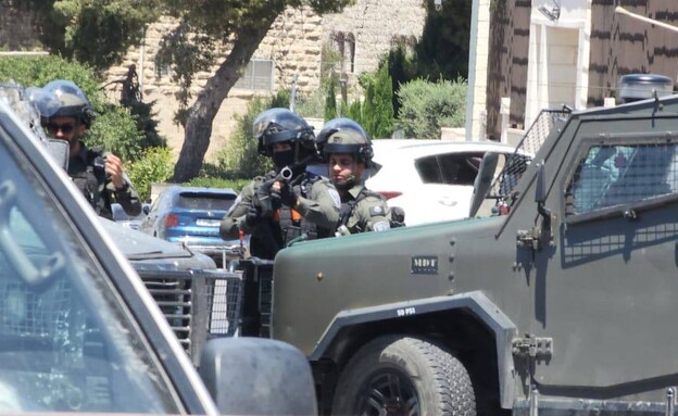פעילות כוחות הביטחון סמוך למסגד במרכז בית לחם