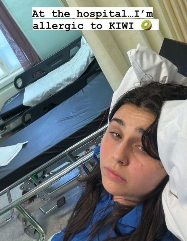 אלסנדרה אושפזה בבית החולים (צילום: מתוך האינסטגרם של אלסנדרה)
