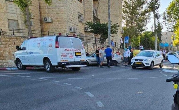 חשד לפיגוע בירושלים (צילום: תיעוד מבצעי מד"א)