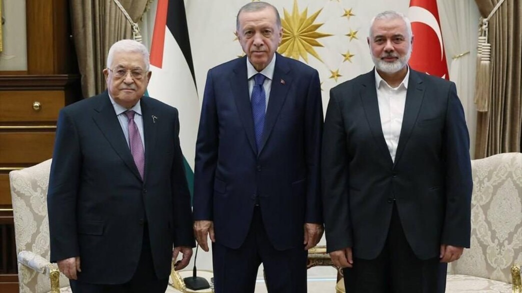 פגישה אבו מאזן והנייה בטורקיה