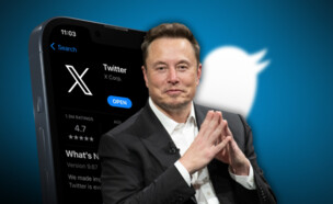 אילון מאסק על רקע טוויטר X (צילום: bluecat_stock, Frederic Legrand - COMEO, שאטרסטוק. עיבוד: tech12)