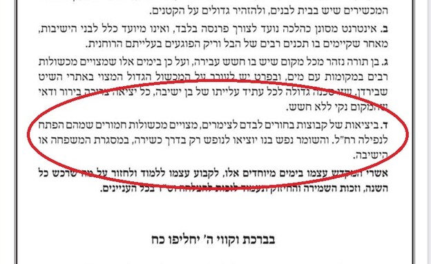 הצהרת הרבנים (צילום: צילום מסך)