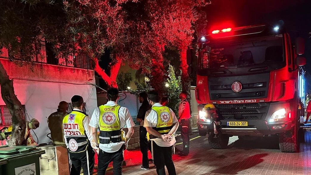 זירת השריפה בראש העין