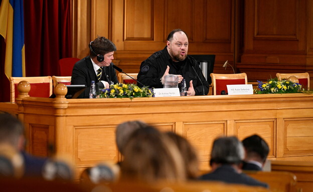 רוסלאן סטפנצ'וק, יו"ר הפרלמנט של אוקראינה (צילום: רויטרס)