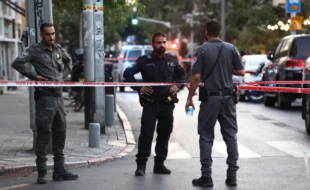 פיגוע ירי במונטיפיורי, תל אביב (צילום: גדעון מרקוביץ'/TPS)