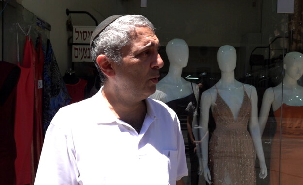 סגירת עסקים ברחוב אלנבי (צילום: חדשות 12)
