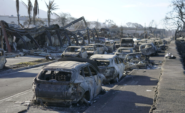 הנזקים אחרי השריפות בהוואי (צילום: AP)