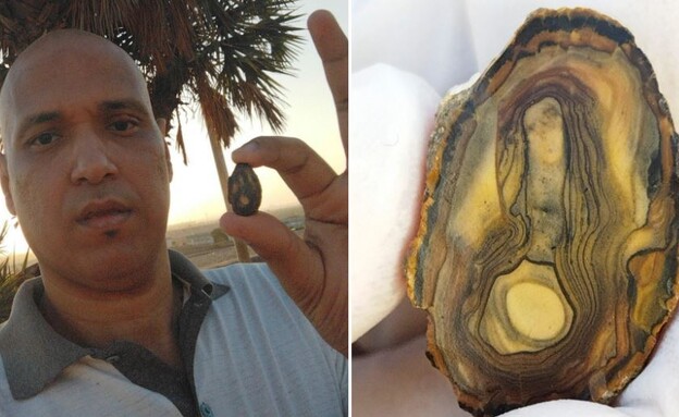 אחמד אל-חוסייני. נפל בטיול בקהיר וגילה אבן עם ממצא מטורף (צילום: מתוך הרשתות החברתיות לפי סעיף 27א' לחוק זכויות יוצרים)