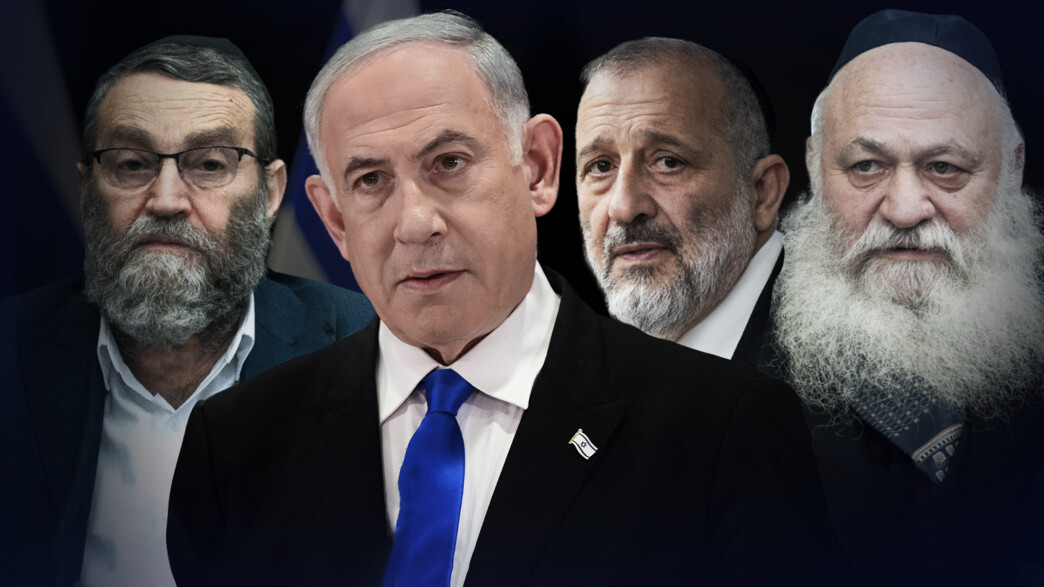 משה גפני, יצחק גולדקנופף, אריה דרעי, ביבי נתניהו