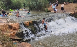 המפל הנסתר (צילום: שרון אוסקר)