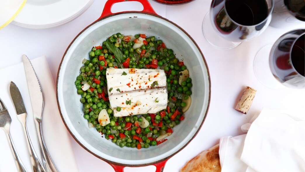 פילה מוסר ואפונה ירוקה