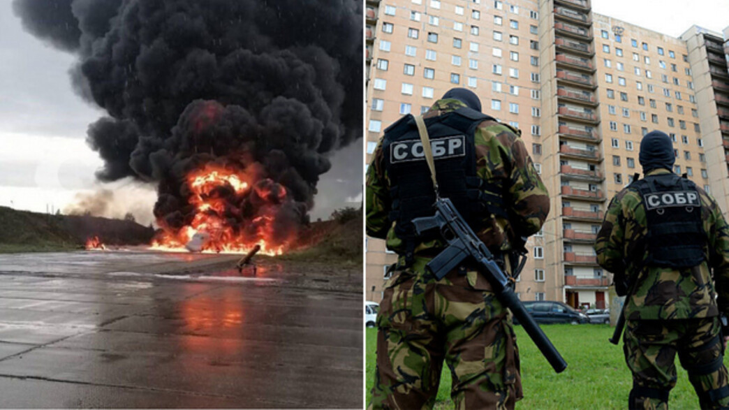 כוח ביטחון על רקע תוצאת התקיפה (צילום: OLGA MALTSEVA/AFP/GettyImages | רשתות חברתיות לפי סעיף 27א' לחוק זכויות יוצרים)