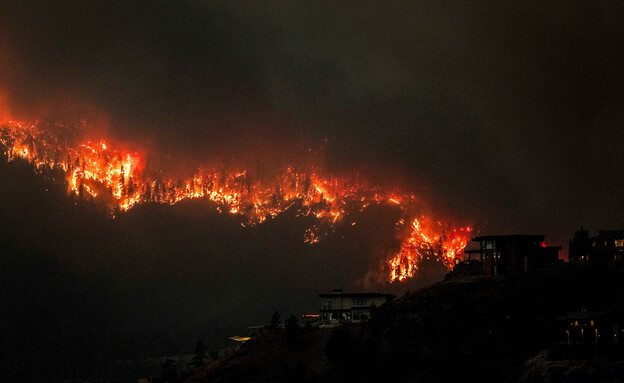 השרפה בקנדה מאיימת על ערים במרכז המדינה (צילום: רויטרס)