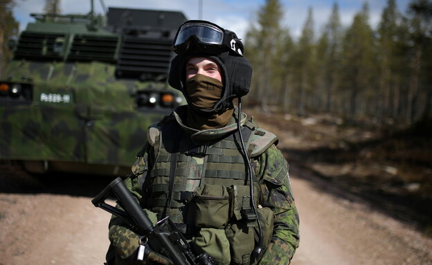 תרגיל, צבא פינלנד (צילום: רויטרס)