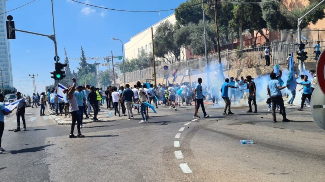 הפגנת מתנגדי המשטר באריתראה בתל אביב הפגנת מתנגדי המשטר באריתראה בתל אביב