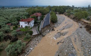 נזקי הגשמים הכבדים ביוון (צילום: רויטרס)