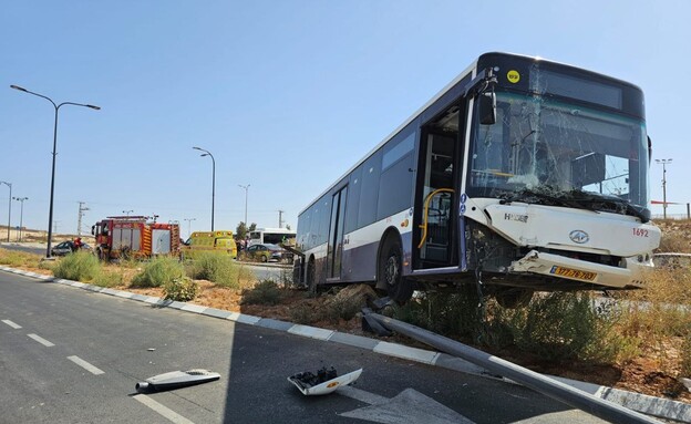הרוג מפגיעת אוטובוס בבאר שבע (צילום: ארגון הנהגים, ההסתדרות הלאומית)