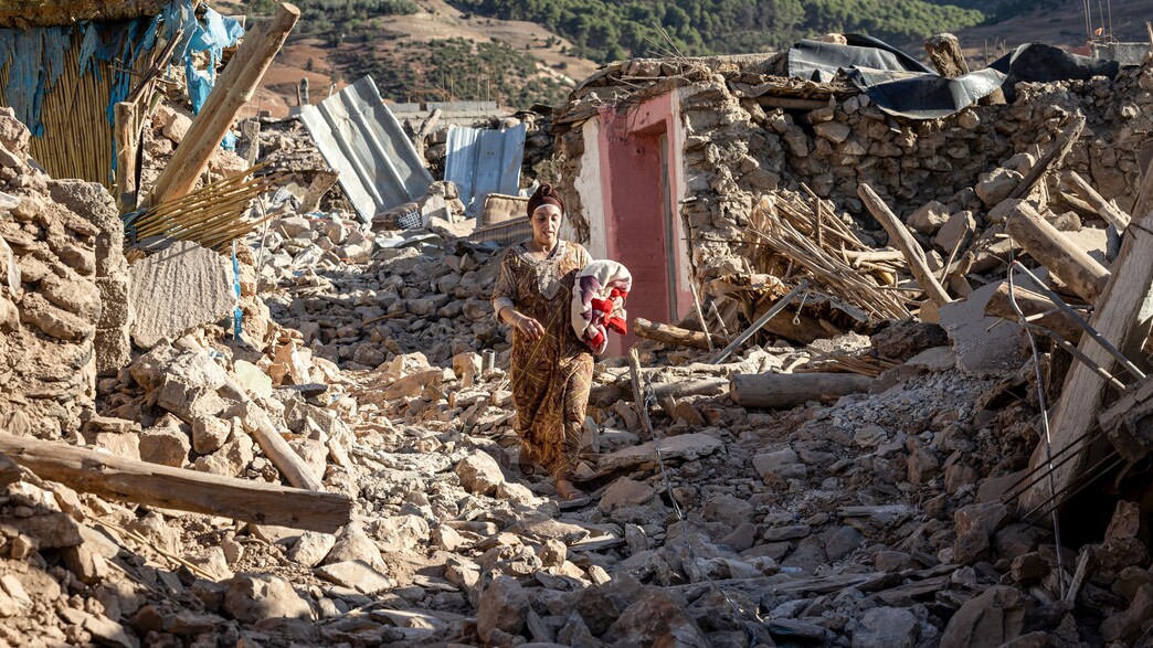 רעידת האדמה במרוקו (צילום: FADEL SENNA, AFP)