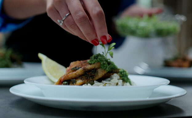 המנה של ספיר וליאור נרקיס (צילום: מתוך "המטבח המנצח VIP", קשת 12)