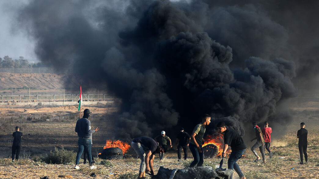 ההתפרעויות על הגדר בעזה