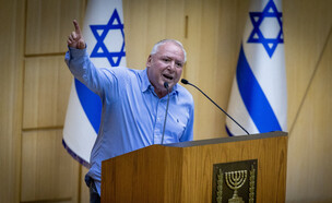 השר דודי אמסלם בהצבעה בכנסת (צילום: יונתן זינדל, פלאש 90)