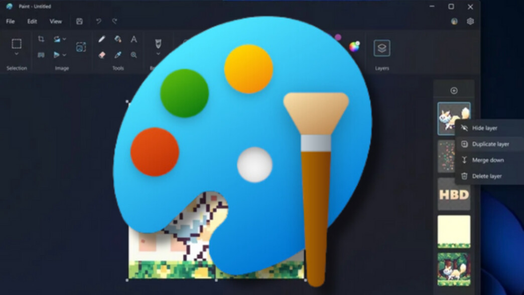 כלי הצייר של חלונות