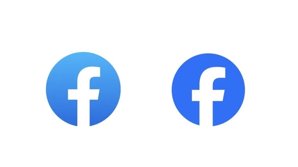 הלוגו החדש של פייסבוק מול הישן (צילום: לפי סעיף 27א' לחוק זכויות יוצרים)
