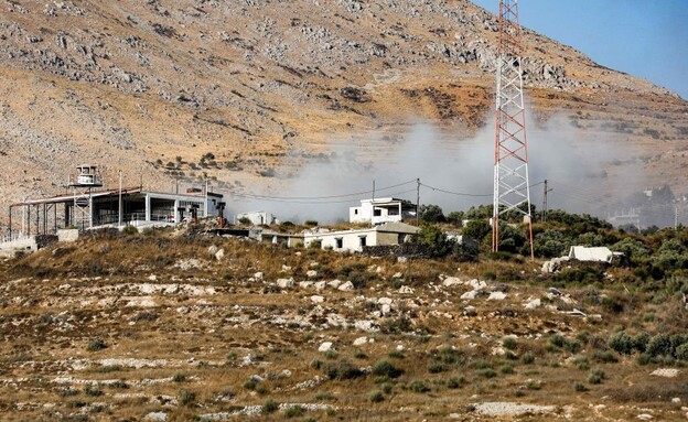 אש בגבול סוריה (צילום: JALAA MAREY, AFP via Getty Images)