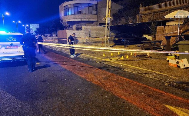אירוע רצח בחיפה (צילום: דוברות המשטרה)