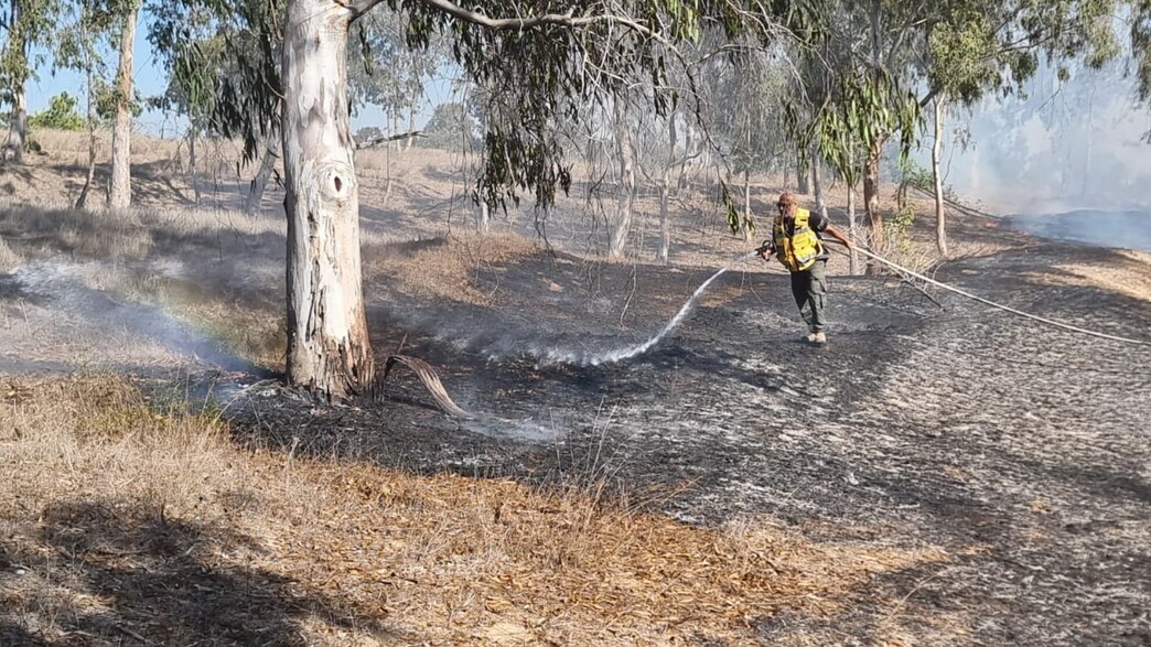 שריפה מבלונים בעוטף עזה