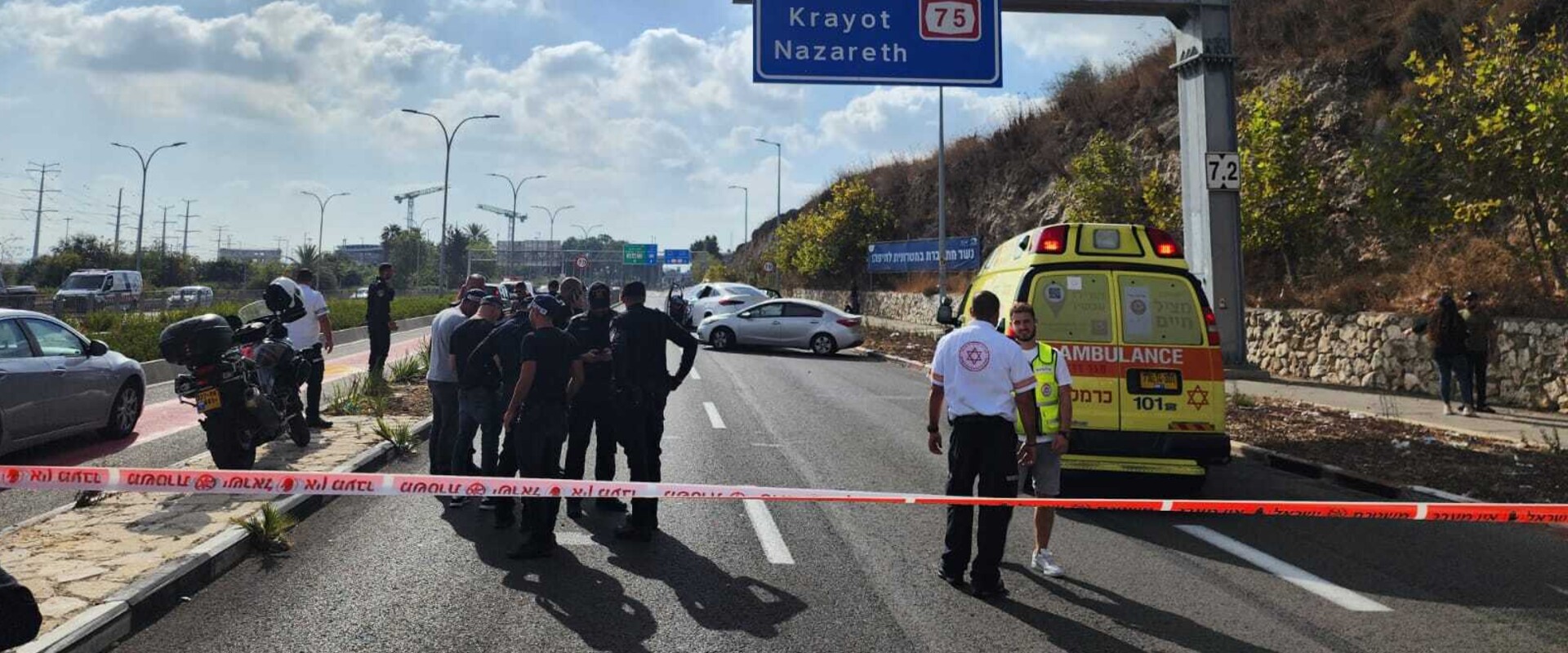 זירת הרצח בחיפה (צילום: שמור במערכת)