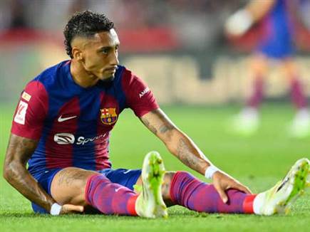 החדשות הרעות של ברצלונה מהמשחק. ראפיניה (GETTY)