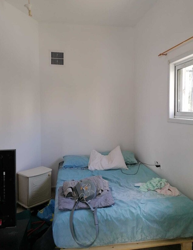 חדר בדירת שותפים תא, ג, עיצוב חגיתא הום סטיילינג לפני (צילום: ג'ניה מוסק)