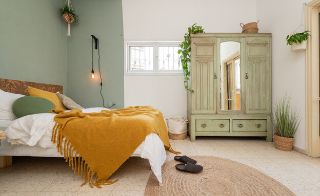 חדר בדירת שותפים תא עיצוב חגיתא הום סטיילינג (צילום: ג'ניה מוסק)