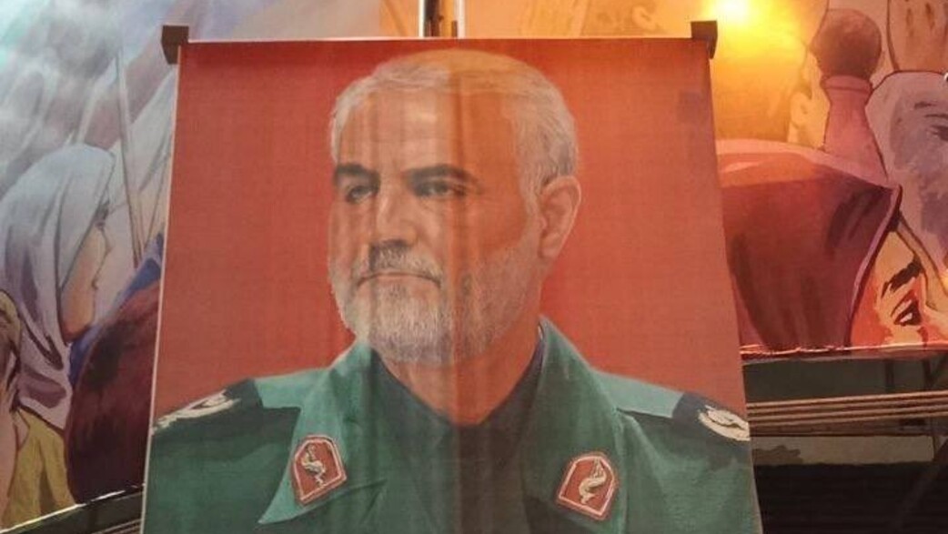 שלט של קאסם סולימאני בטהראן