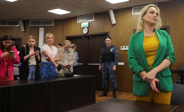 מרינה אוקסיאניקובה בבית המשפט במוסקווה, יולי 2022 (צילום: רויטרס)