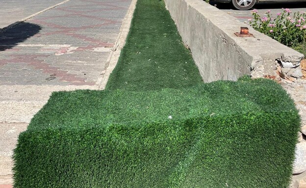 דשא סינטטי- אשדוד (צילום: יאנה פבזנר)