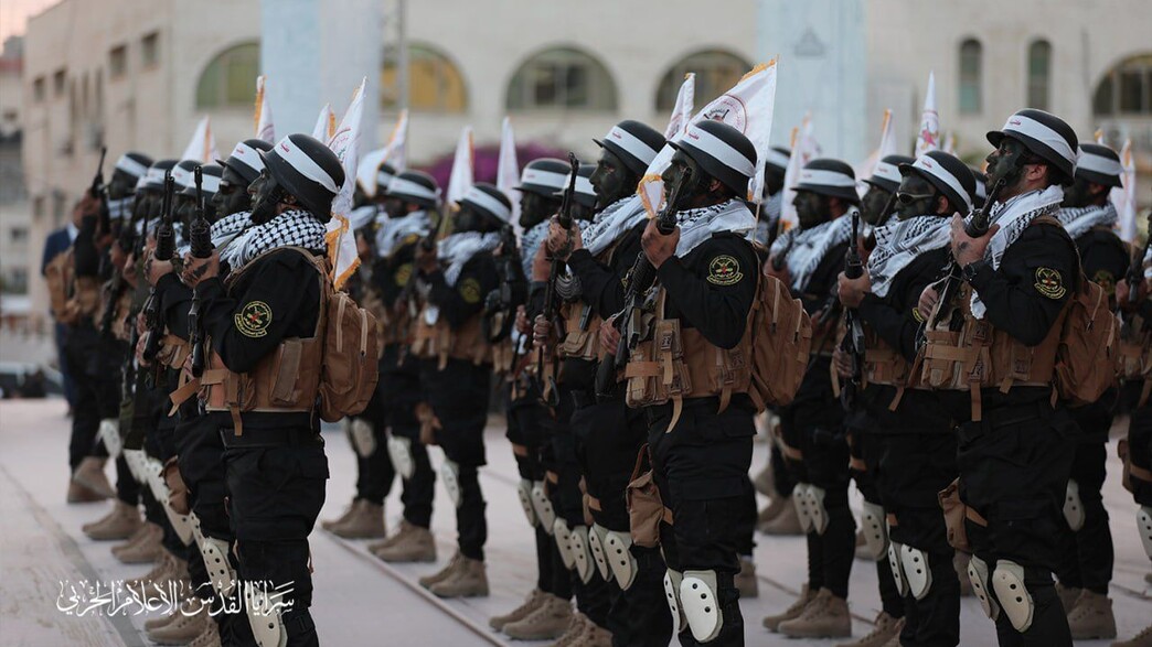 המצעד הצבאי של הג'יהאד האסלאמי בג'נין