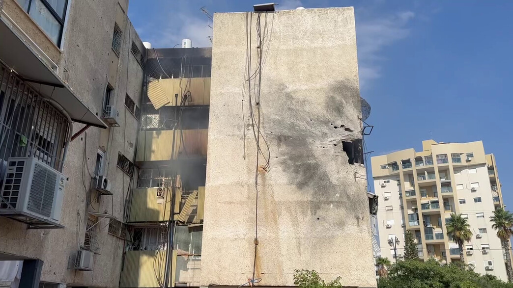 הפגיעה בבניין באשקלון