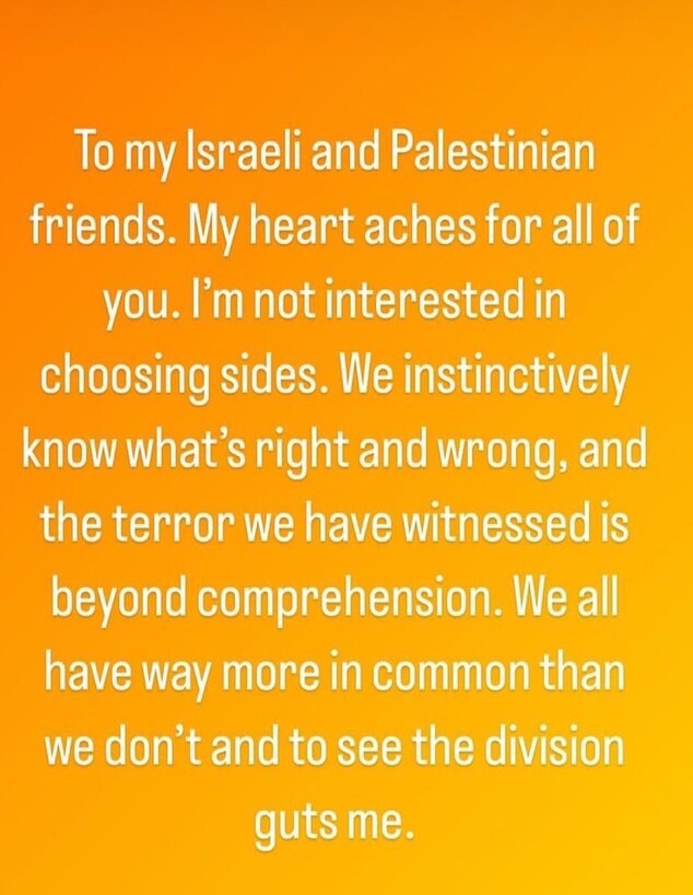 ג׳סטין ביבר פרסם על המלחמה בישראל ומחק (צילום: מתוך אינסטגרם)