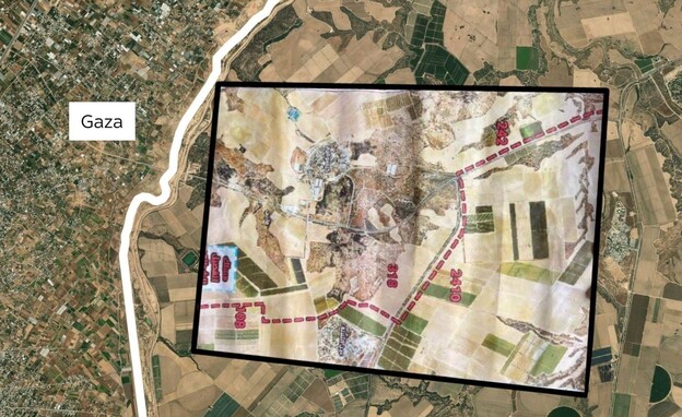 תוכניות המתקפה של מחבלי חמאס בקיבוץ מפלסים (צילום: skynews)