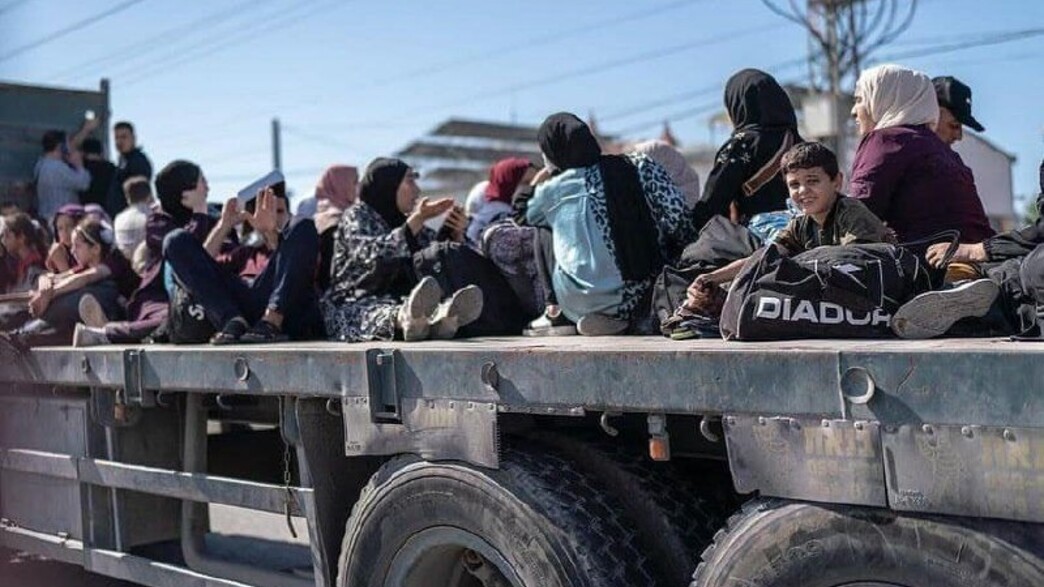 תושבי עזה מתפנים לדרום הרצועה