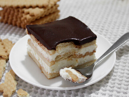עוגת ביסקוויטים (צילום: אסתי רותם, mako אוכל)