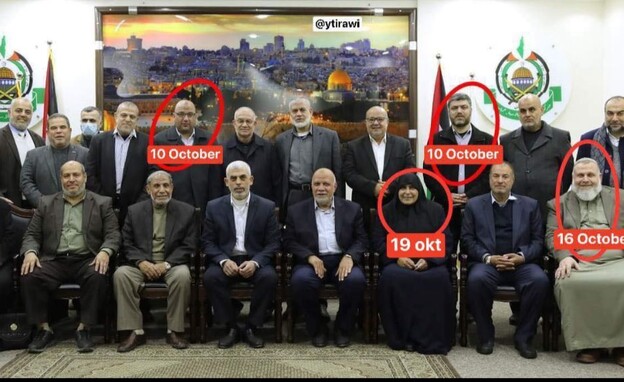 חברי הלשכה המדינית של חמאס מוקפים אלו שחוסלו