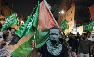 הפגנת תומכי חמאס בחברון, 11.10.2023 (צילום: HAZEM BADER, AFP via Getty Images)